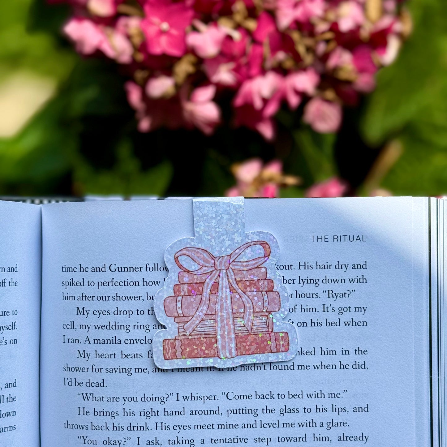 Coquette Book Stack Magnetic Bookmark (holographic)