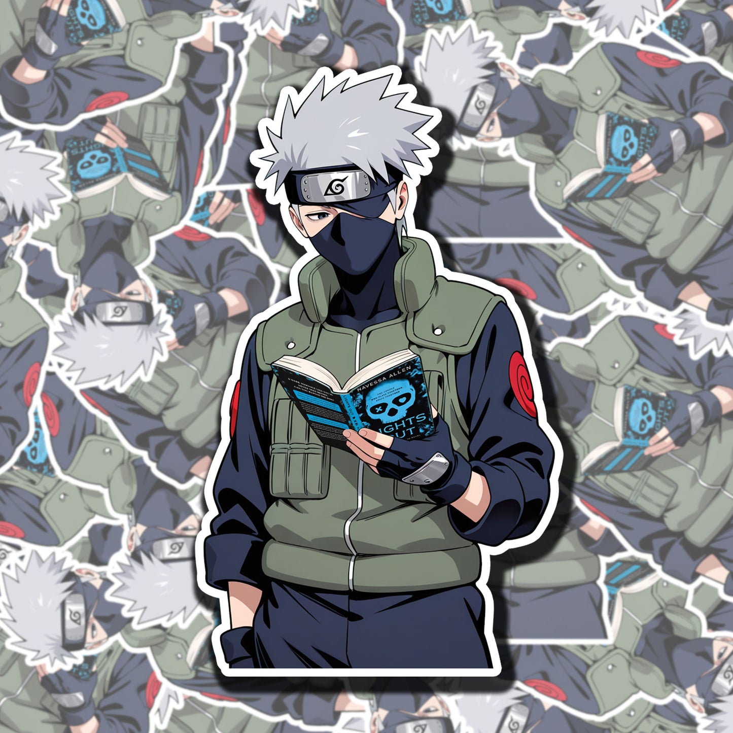 Bookish Kakashi Sticker
