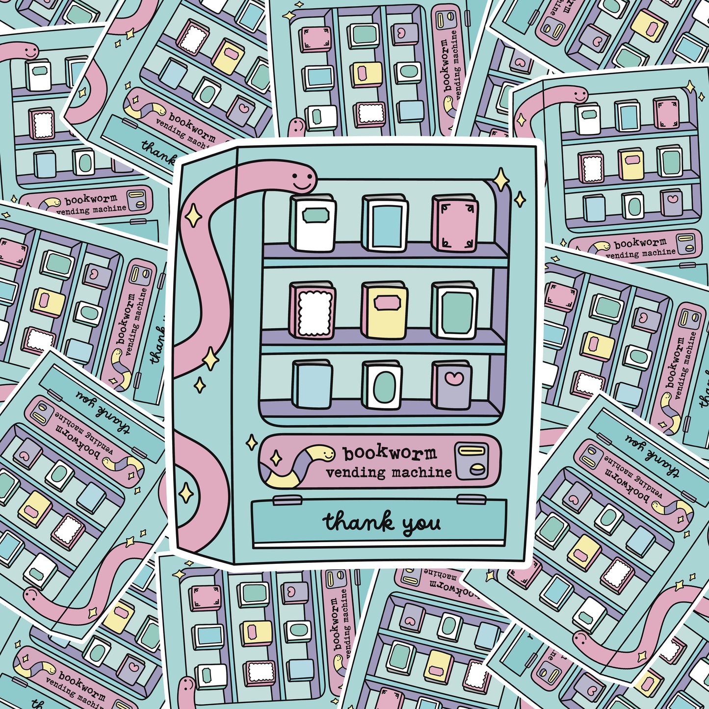 Book Vending Machine Sticker