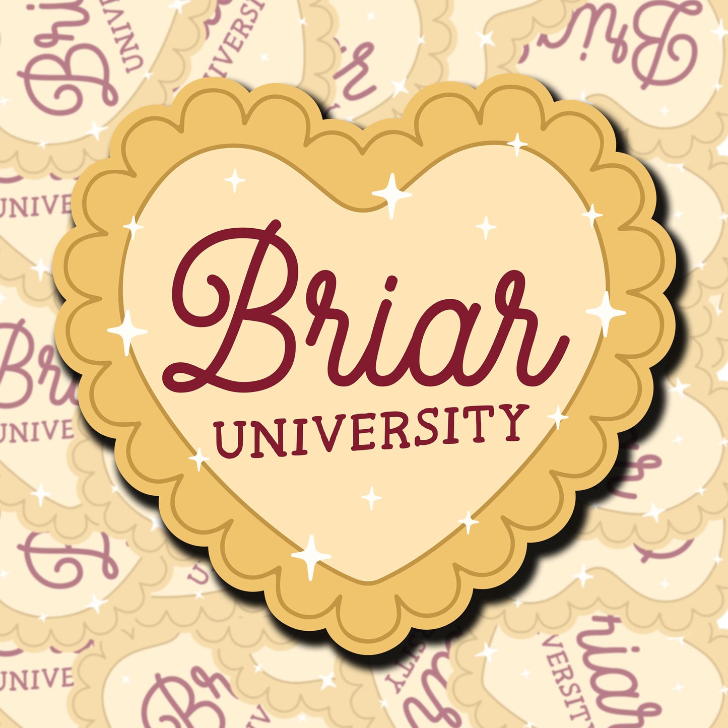 Briar University Sticker (yellow)