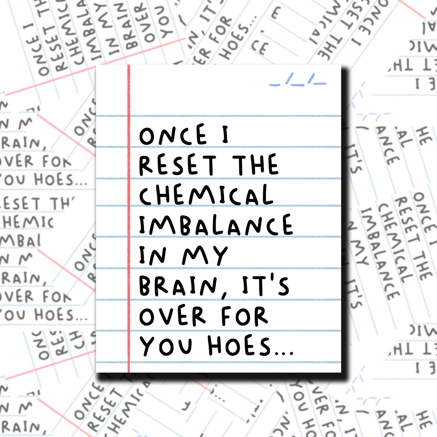 Funny Note Sticker