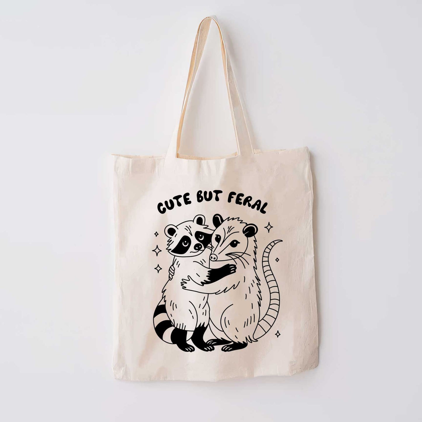 Cute But Feral Tote Bag