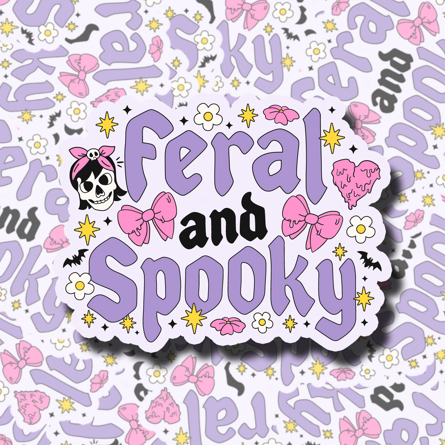 Feral And Spooky Sticker