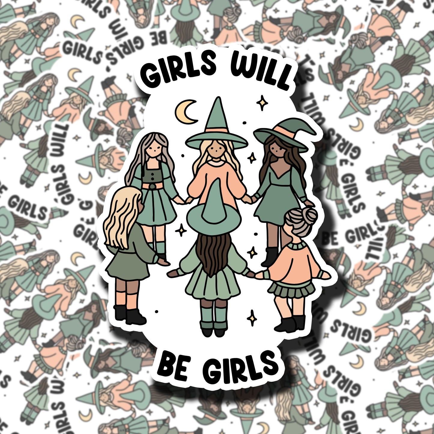Girl Wil Be Girls Sticker