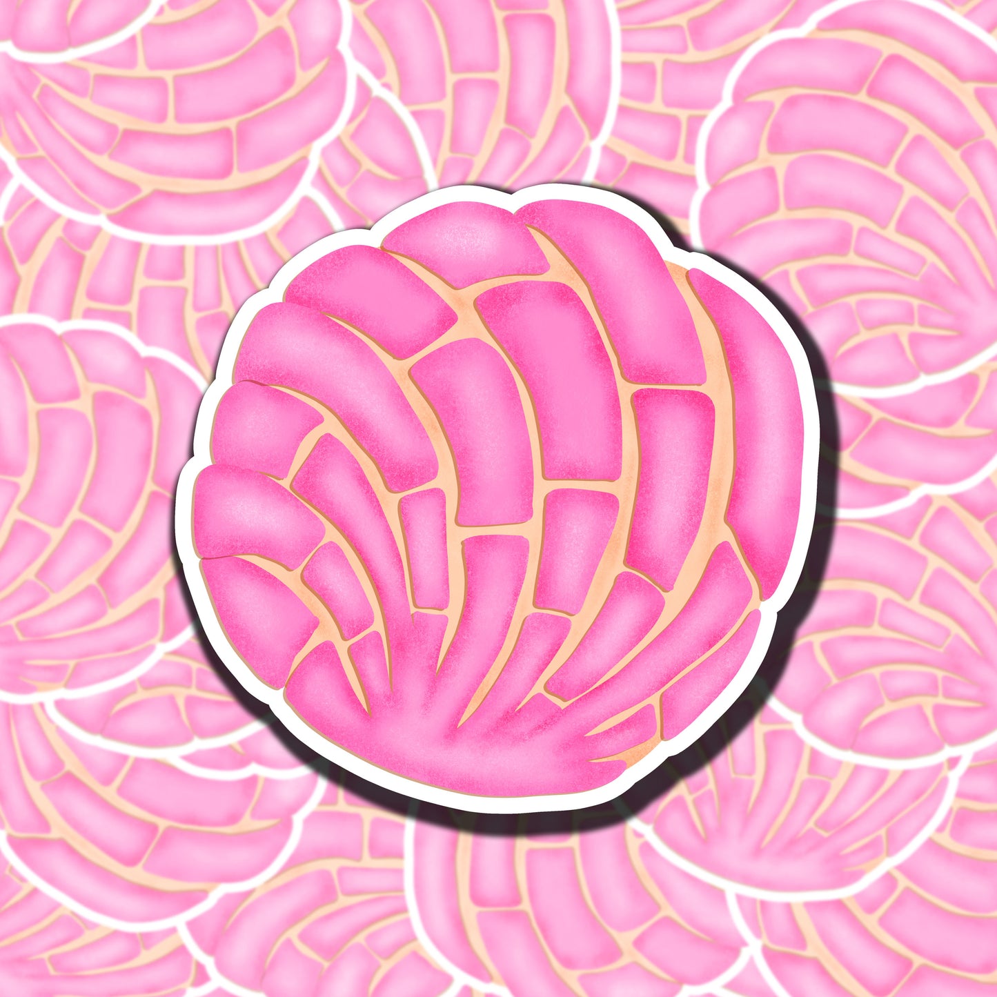 Pink Concha Sticker