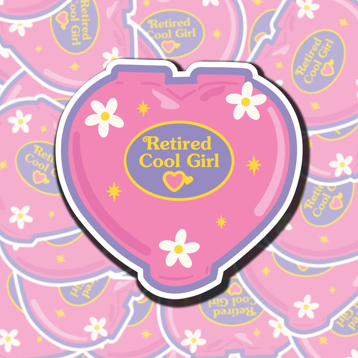 Retired Cool Girl Sticker