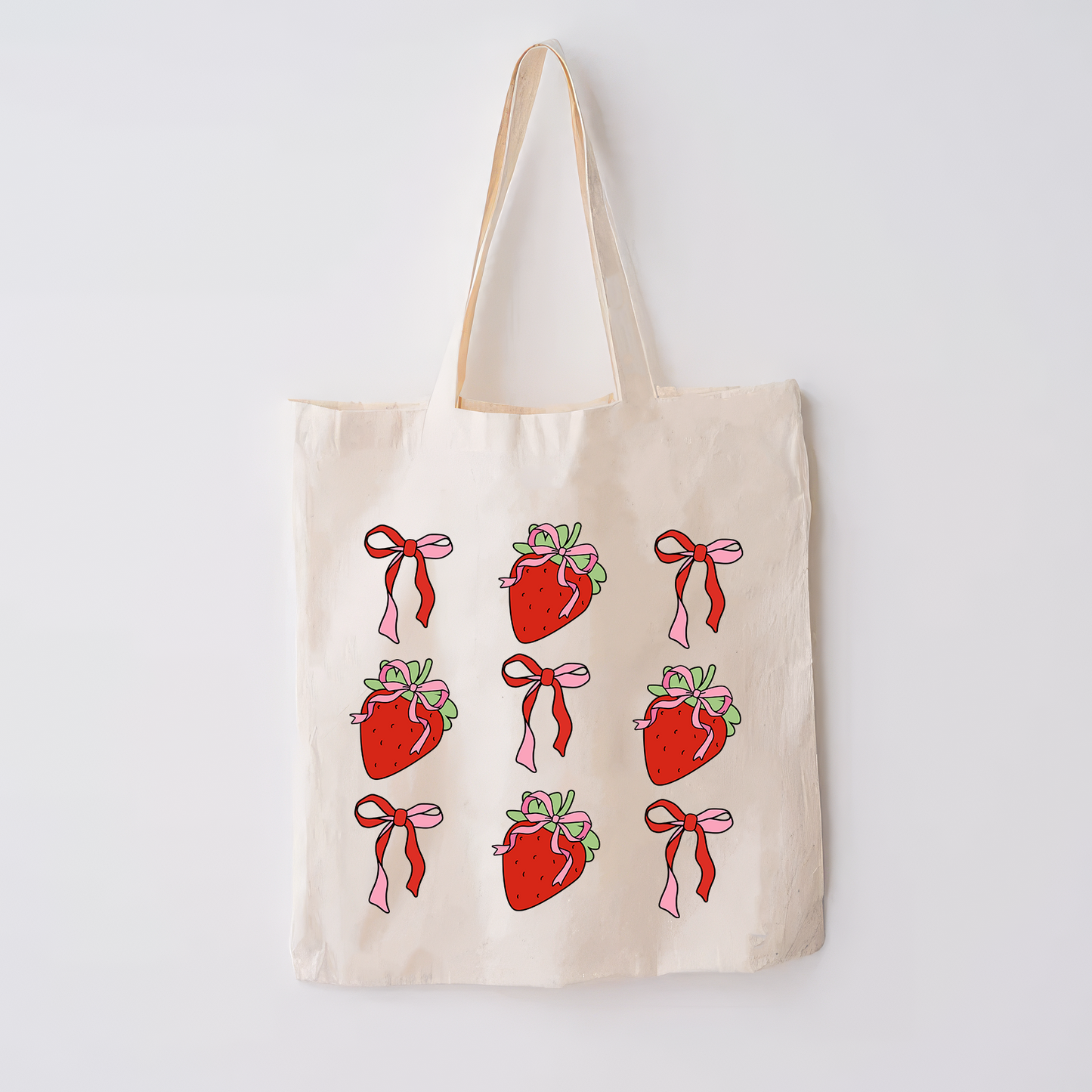 Coquette Strawberry Tote Bag
