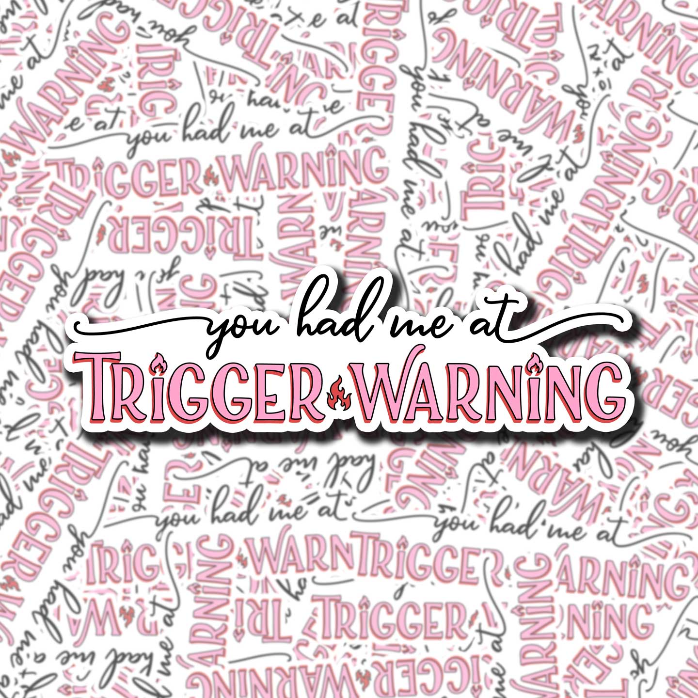 Trigger Warning Sticker