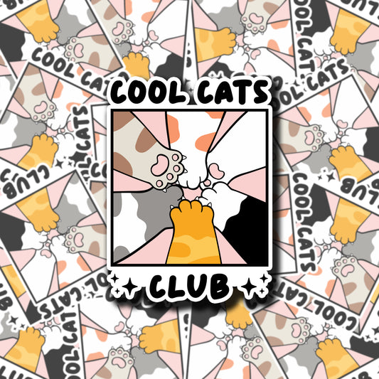 Cool Cats Club Sticker