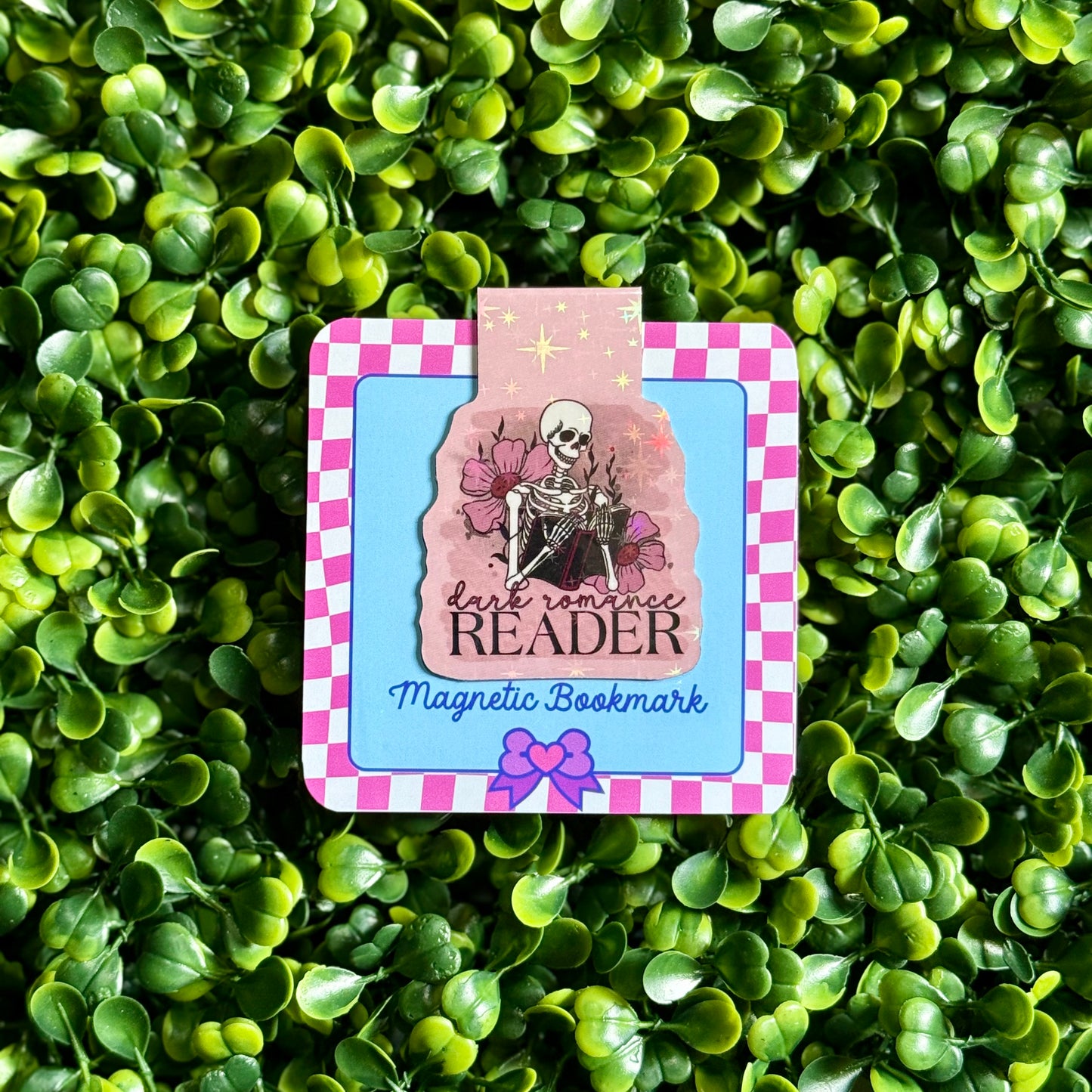 Dark Romance Reader Magnetic Bookmark (holographic)
