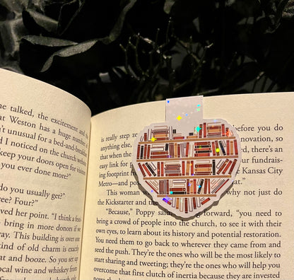 Heart Bookshelf Magnetic Bookmark