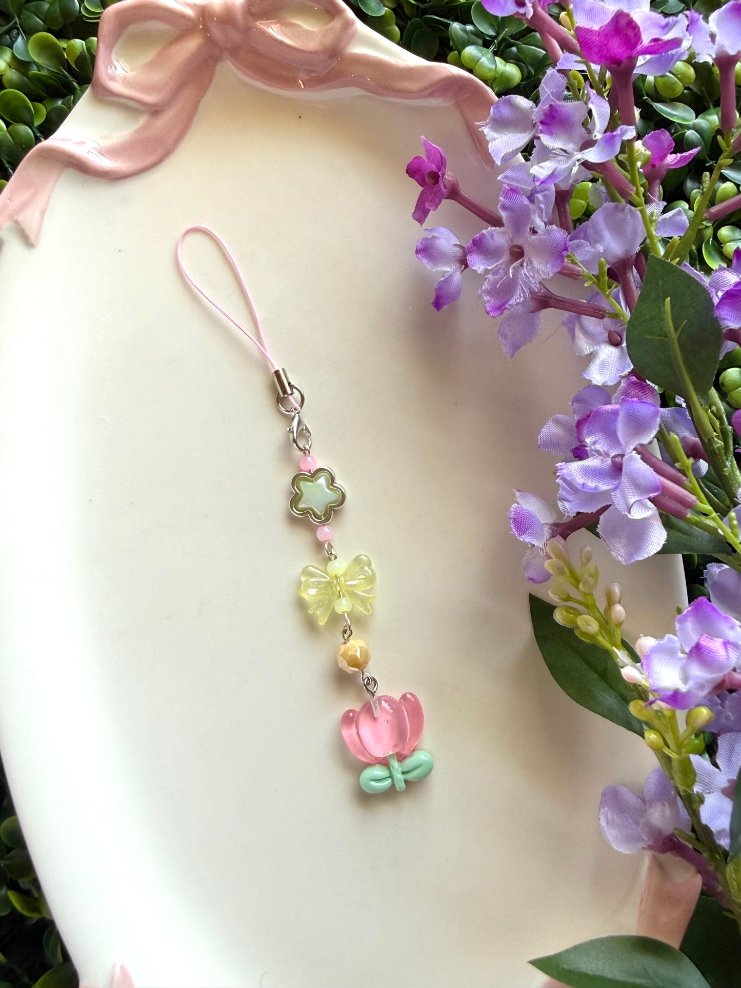 Tulip phone charm
