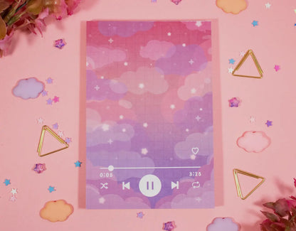 Sunset Music Player Notepad