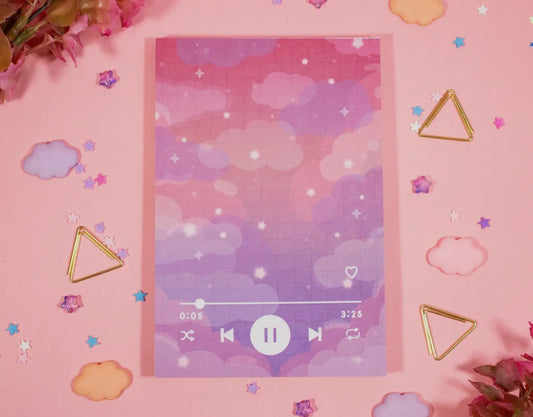 Sunset Music Player Notepad