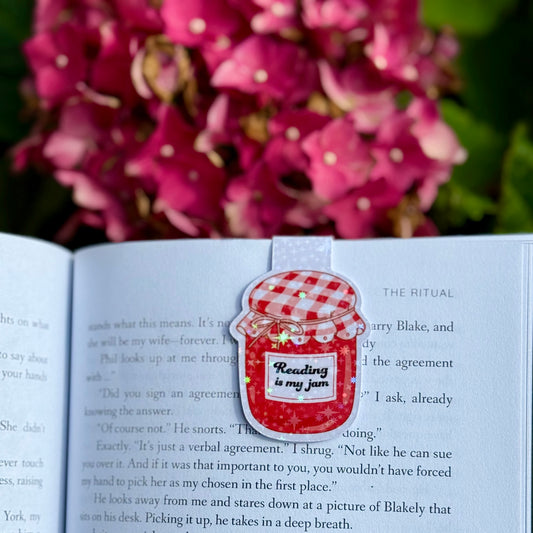 Reading Is My Jam Magnetic Bookmark (holographic)