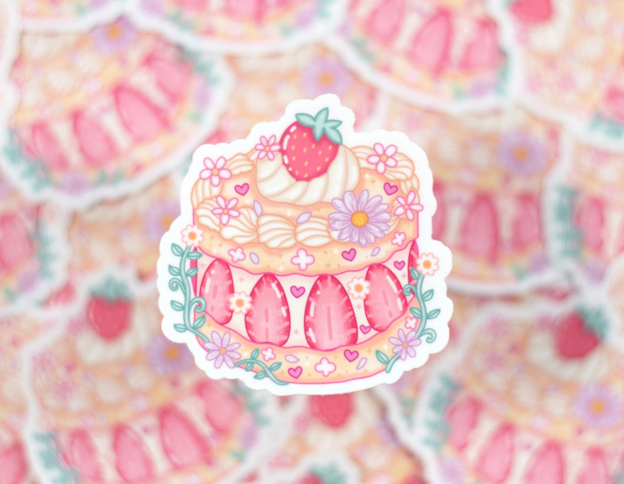 Strawberry Cake Sticker