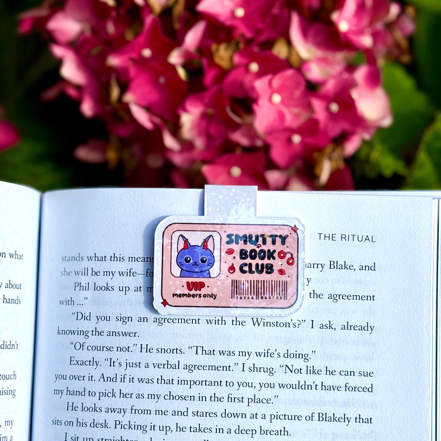 Smutty Book Club Magnetic Bookmark (holographic)