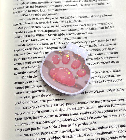 Brown Cat Paw Magnetic Bookmark (holographic)