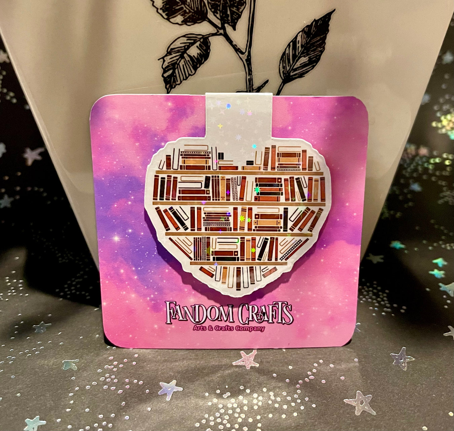 Heart Bookshelf Magnetic Bookmark