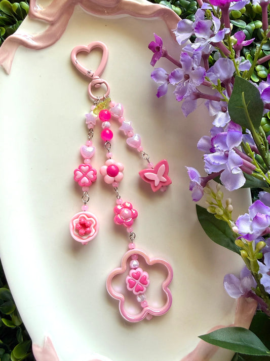 Pink Petal Keychain