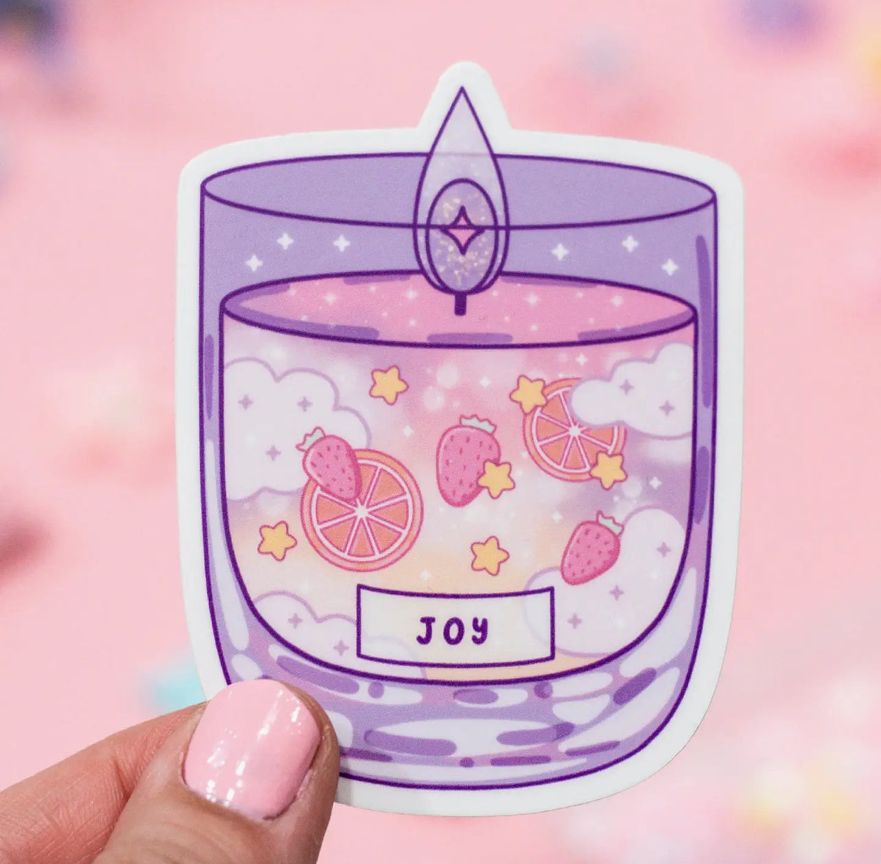 Affirmation Candle (joy) Sticker