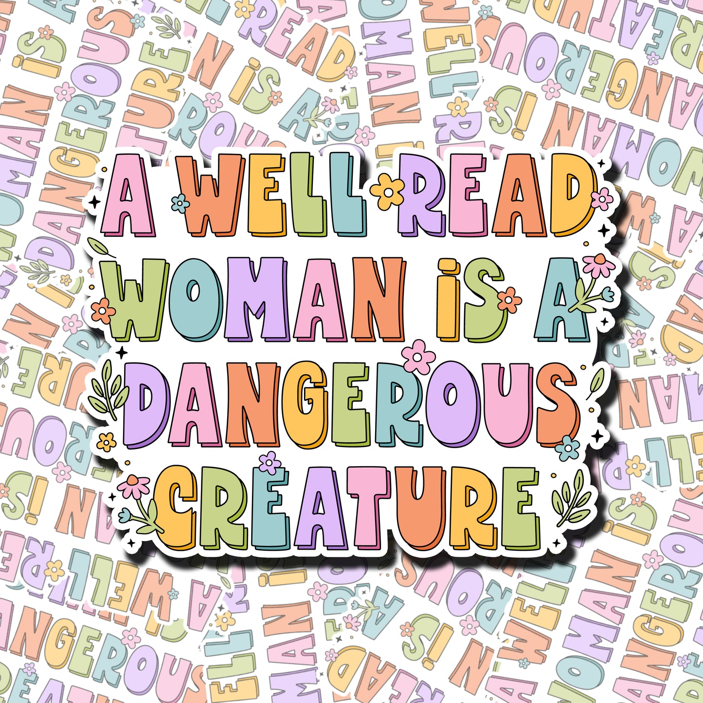 Well Read Woman Sticker