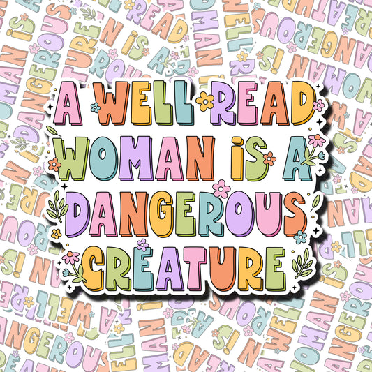 Well Read Woman Sticker