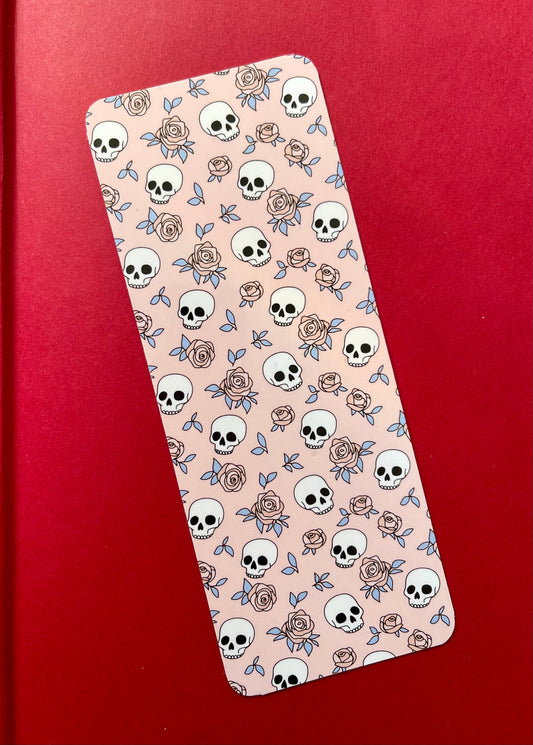 Rose And skulls Bookmark
