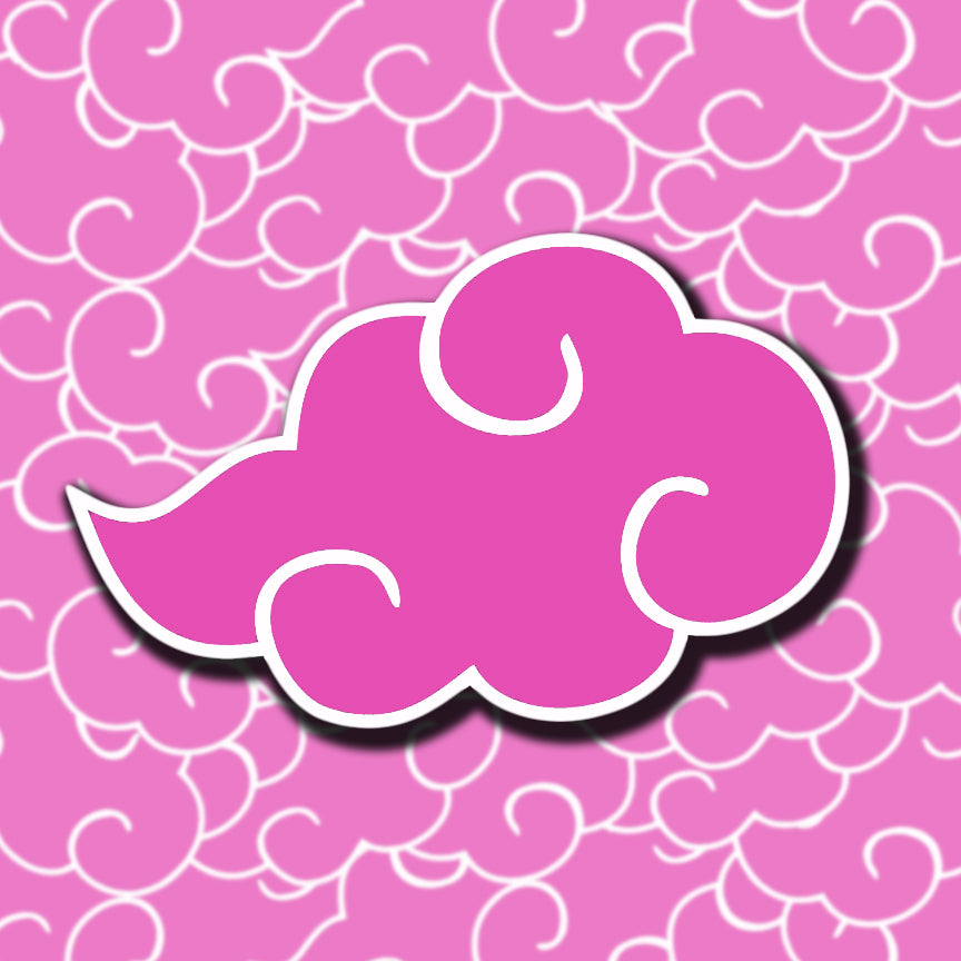 Pink Akatsuki Cloud Sticker (pink)