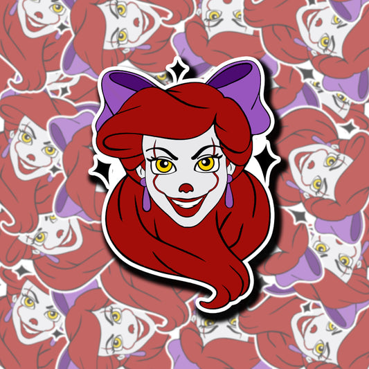 Ariel Pennywise Sticker (holographic)