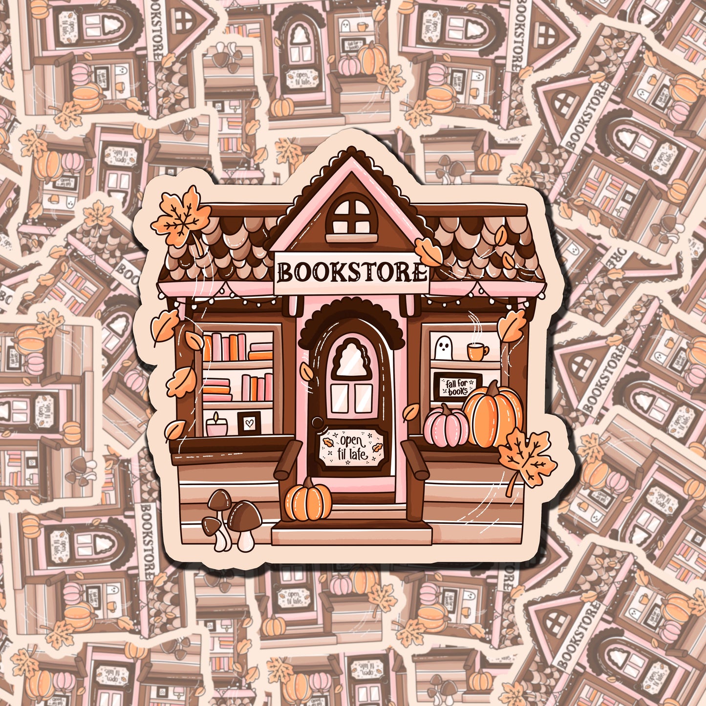 Fall Bookstore Sticker