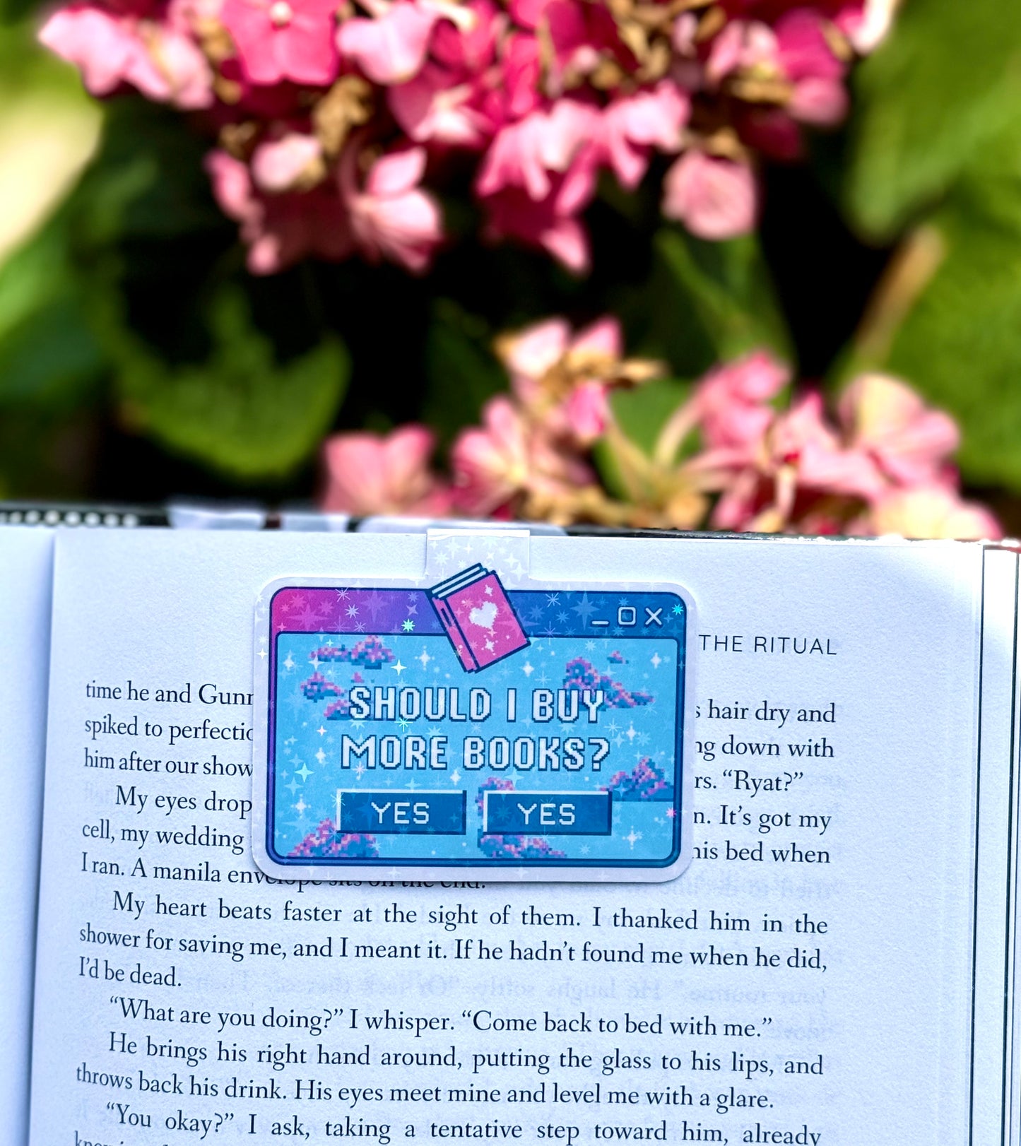 Bookish Pup Up Window Magnetic Bookmark (holographic)
