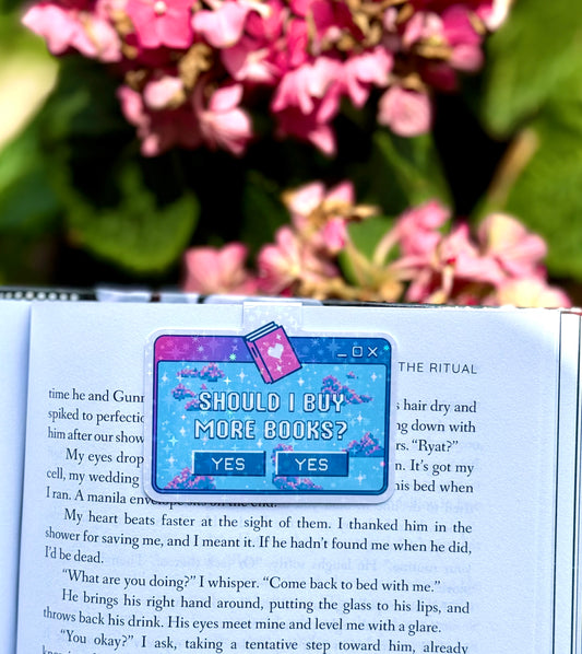 Bookish Pup Up Window Magnetic Bookmark (holographic)