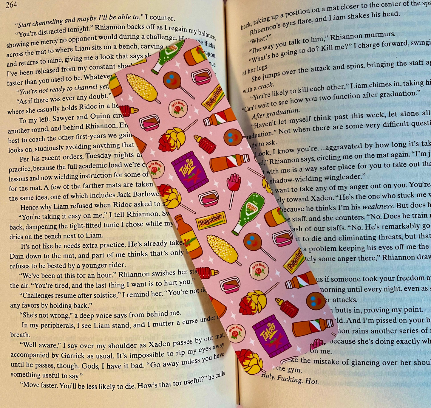 Mexican Snacks Bookmark (pink)