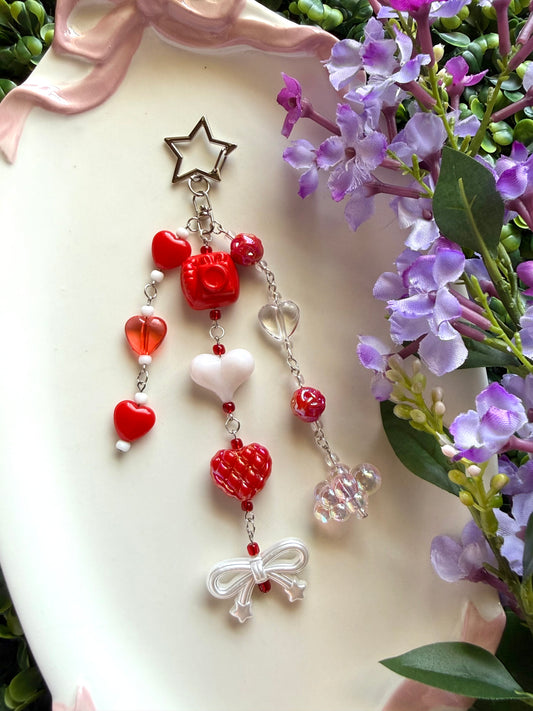 Red Droplet Keychain