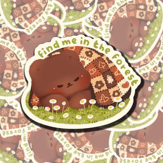 Find Me In the Forest Sticker