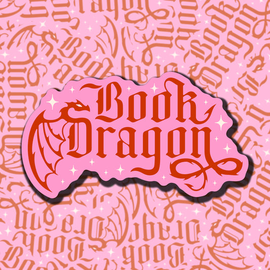 Book Dragon Sticker