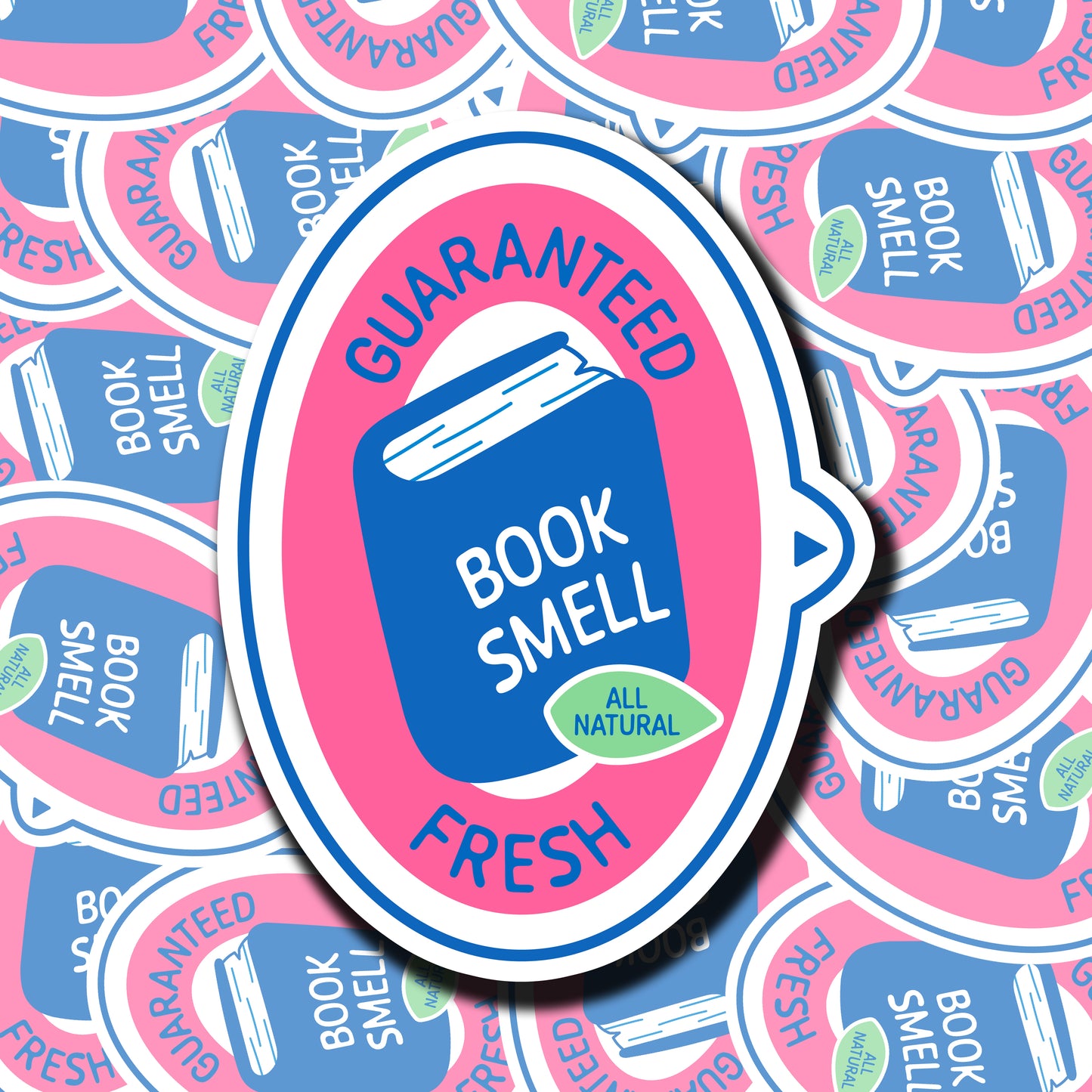 Book Smell Fruit Sticker