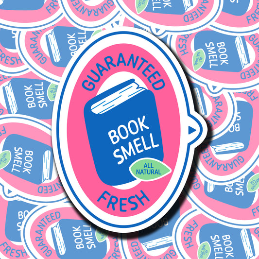 Book Smell Fruit Sticker