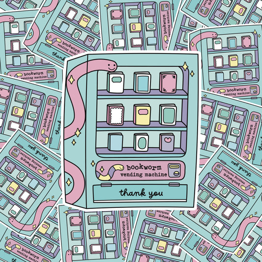 Book Vending Machine Sticker