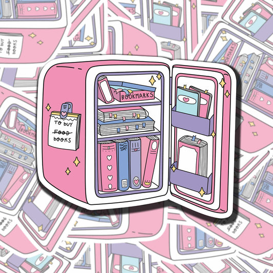 Bookish Fridge Sticker