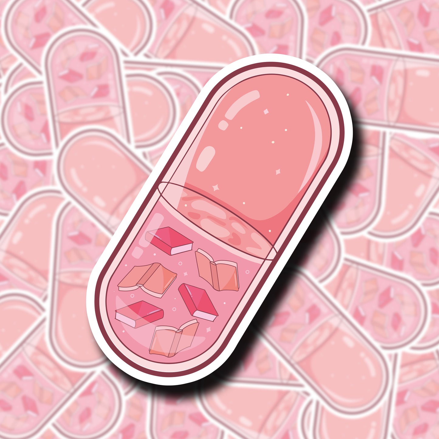 Bookish Pill Sticker