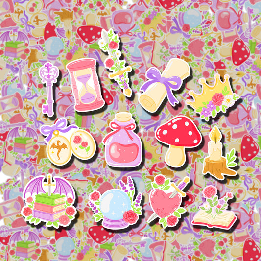 Whimsical Bookish Sticker Pack