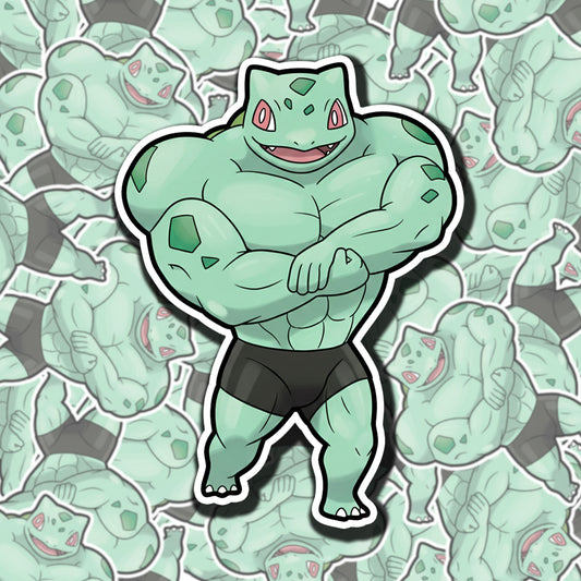 Buff Bulbasaur Sticker