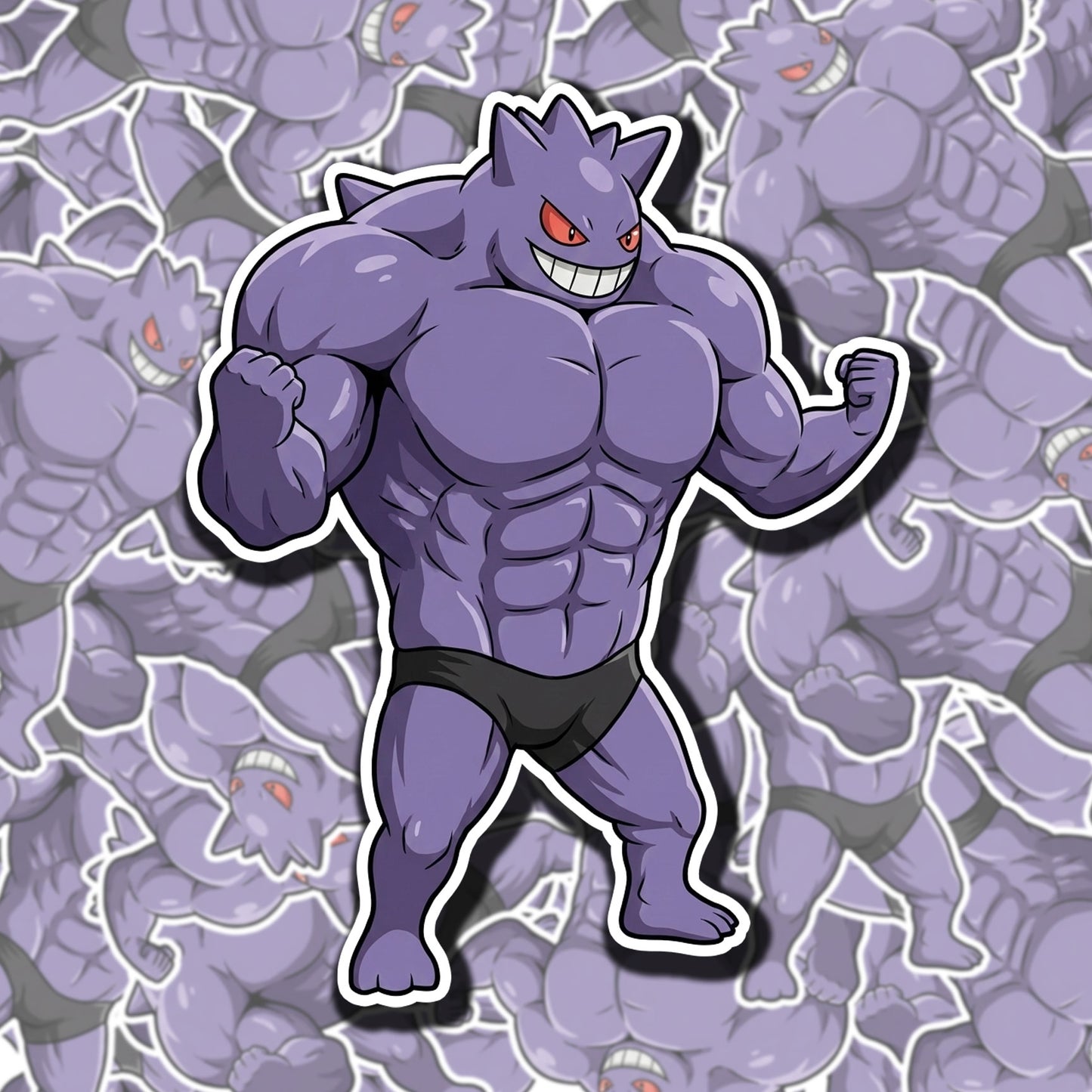 Buff Gengar Sticker