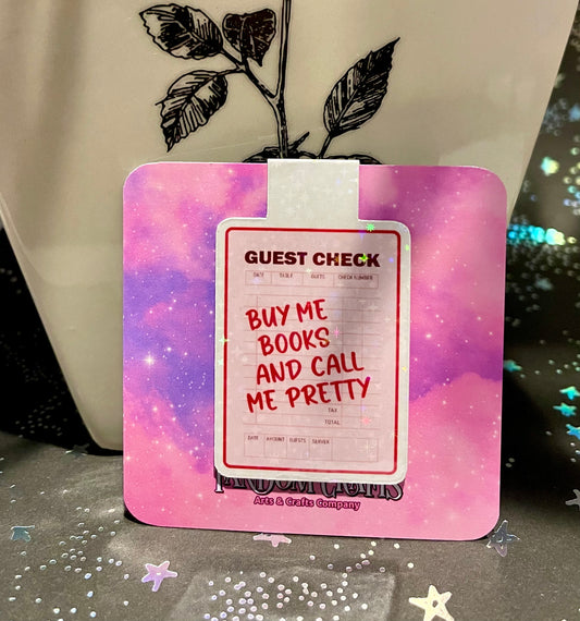 Guest Check Magnetic Bookmark