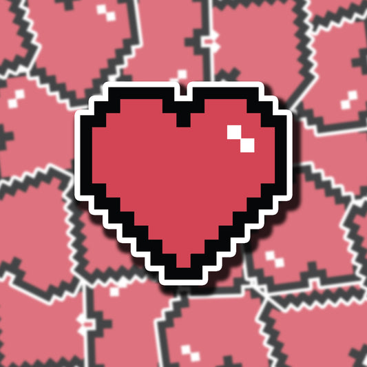 Pixel Heart Sticker