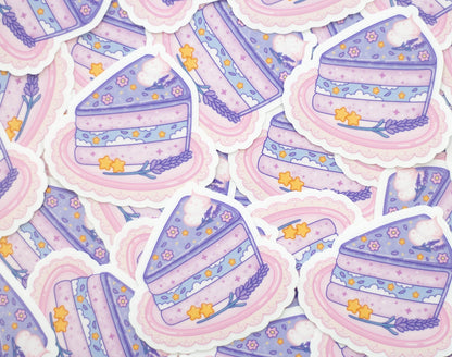 Lavender Cake (clear sticker)