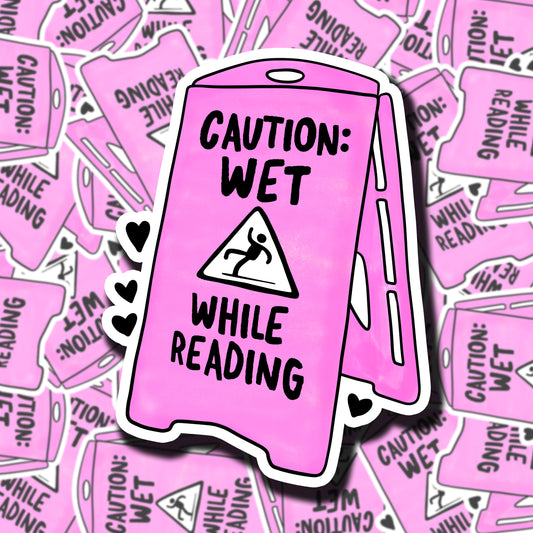 Caution Wet Sign Sticker