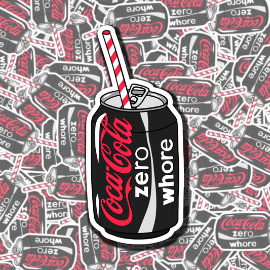Coke Zero Whore Sticker
